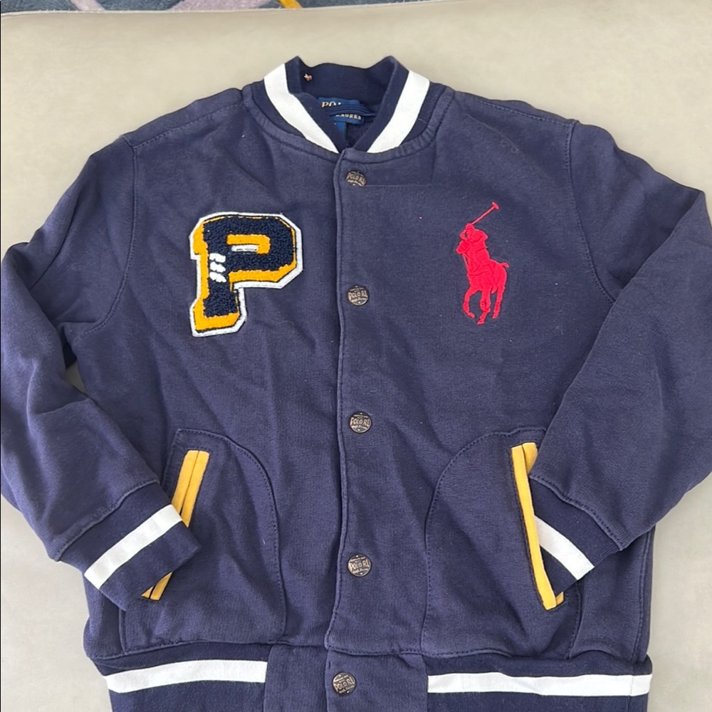 Polo by Ralph Lauren Varsity Jacket Blue and Red